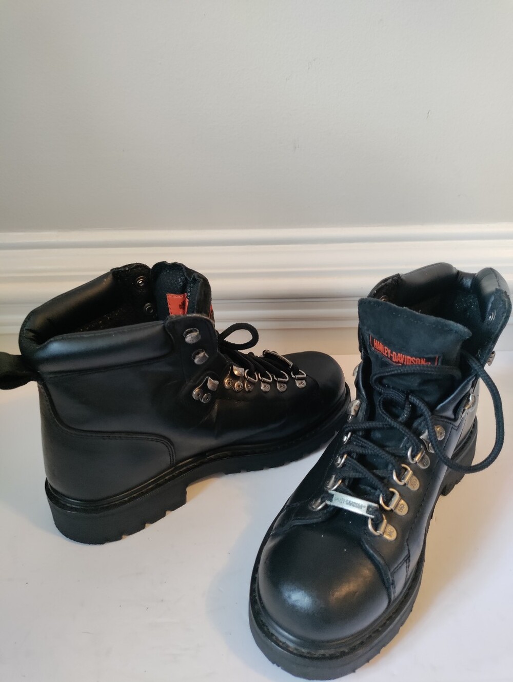 Vintage Harley-Davidson Leather Hiking/Work Boots-Women's Size 8.5 - Picture 8 of 8